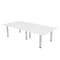 Skutchi Designs 45 in W, 96 in L, 29 in H, Engineered Wood Top, White HAR-REC-48X93-PT-09 - alternate 1